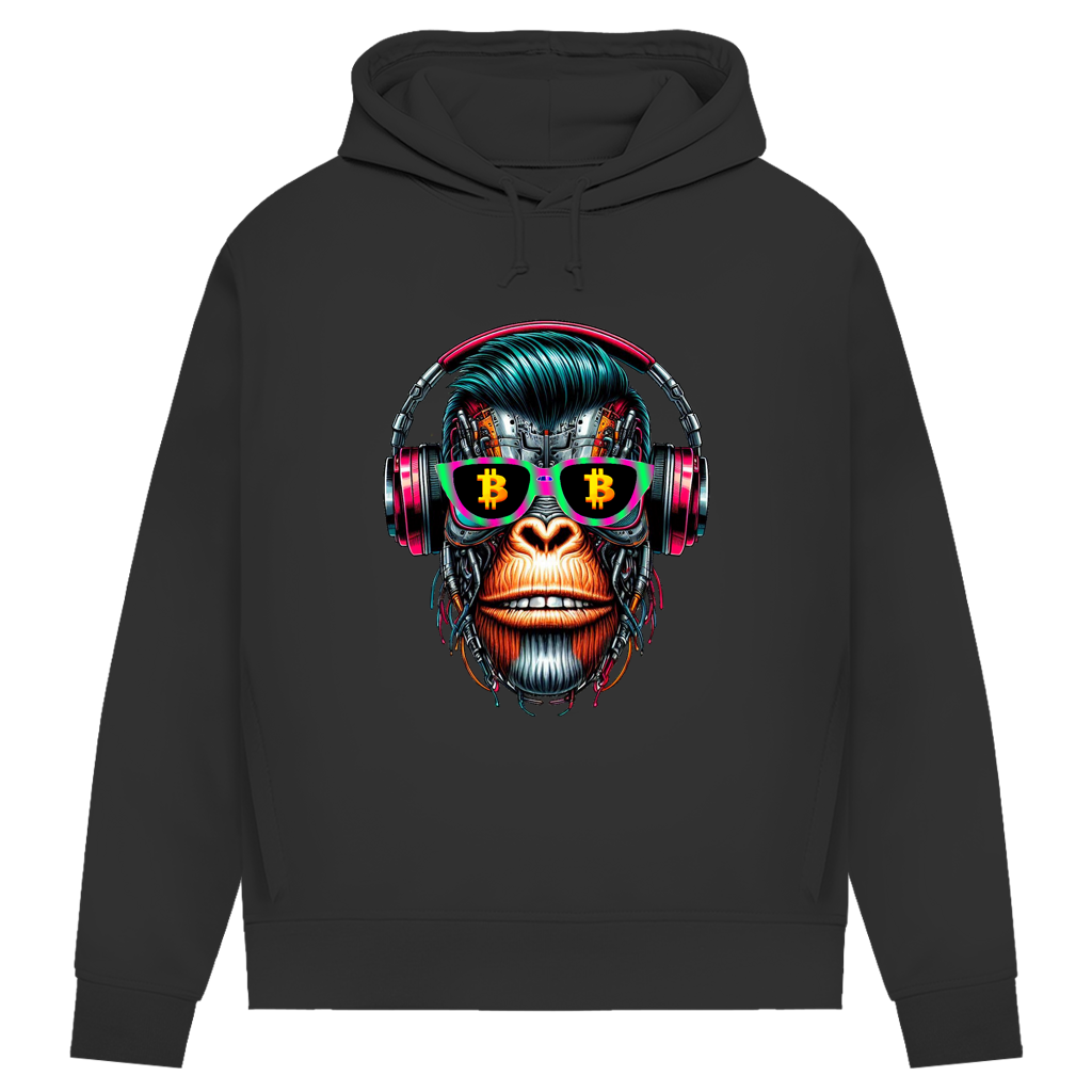 Damen Premium Bio Hoodie Monkey Star