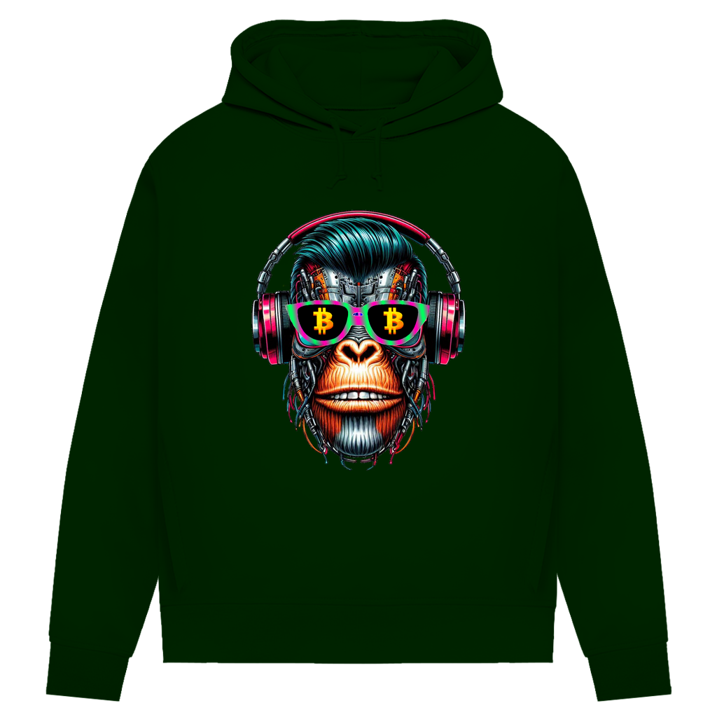 Damen Premium Bio Hoodie Monkey Star