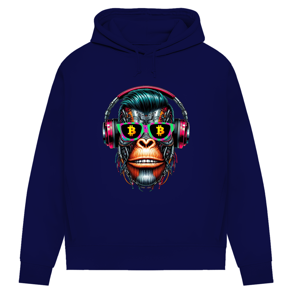 Damen Premium Bio Hoodie Monkey Star