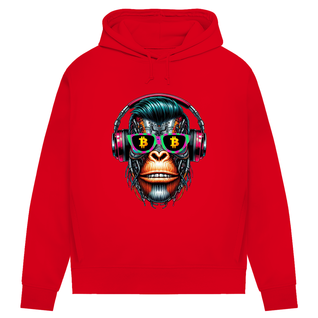 Damen Premium Bio Hoodie Monkey Star