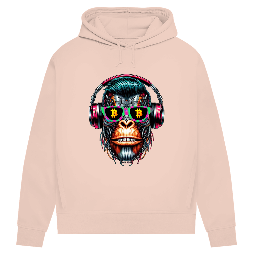 Damen Premium Bio Hoodie Monkey Star