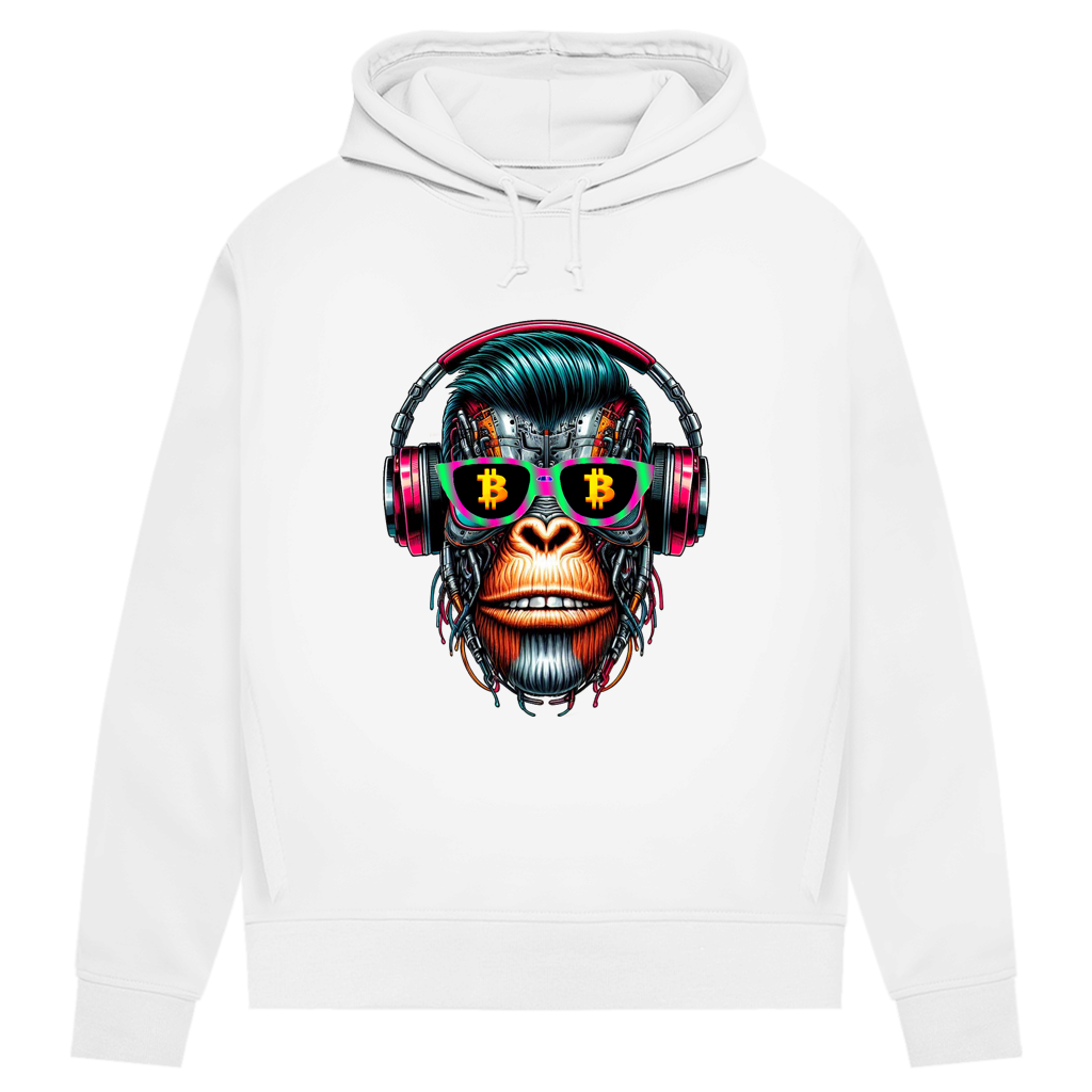 Damen Premium Bio Hoodie Monkey Star