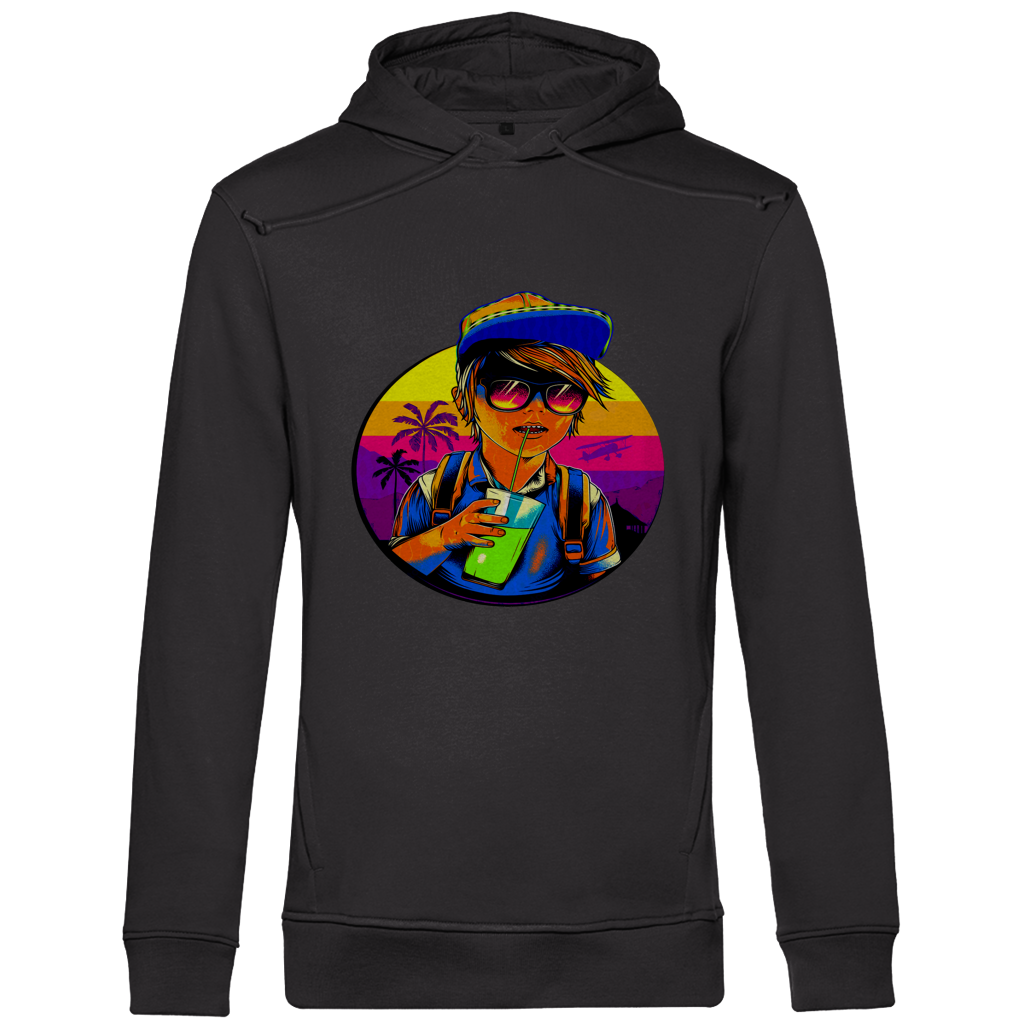 Herren Premium Bio Hoodie Boy with drink