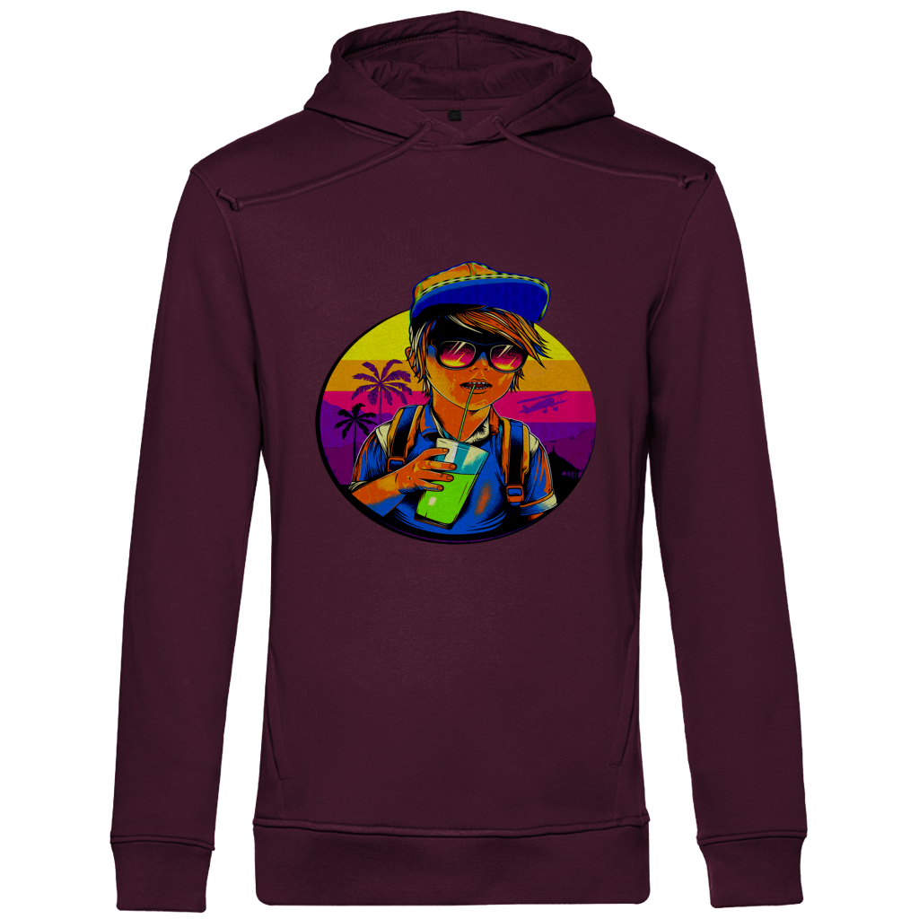 Herren Premium Bio Hoodie Boy with drink
