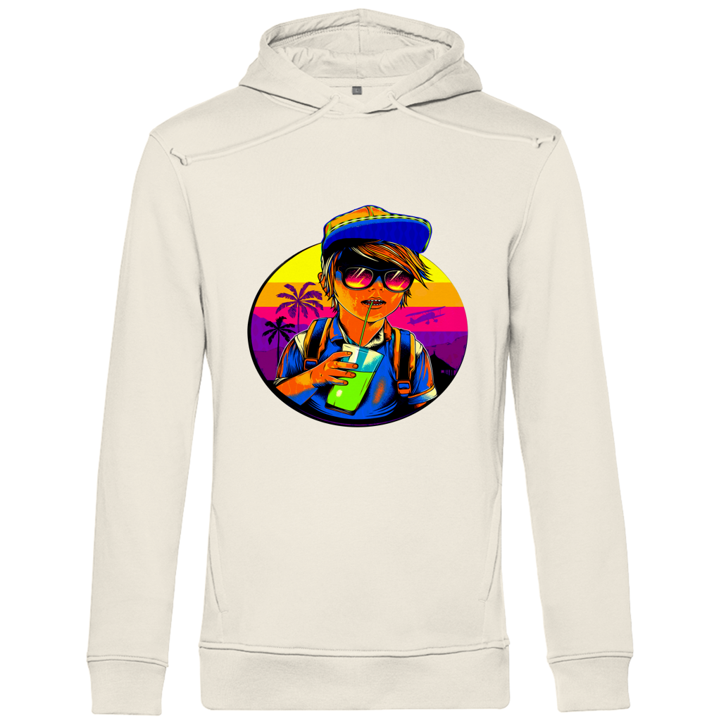 Herren Premium Bio Hoodie Boy with drink