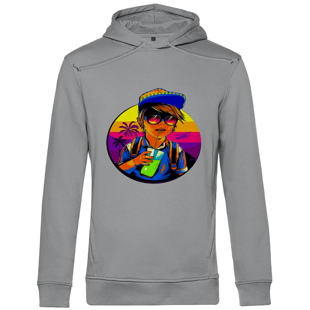 Herren Premium Bio Hoodie Boy with drink