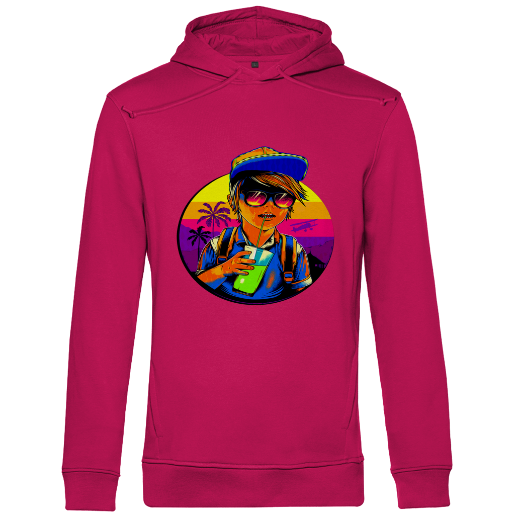 Herren Premium Bio Hoodie Boy with drink