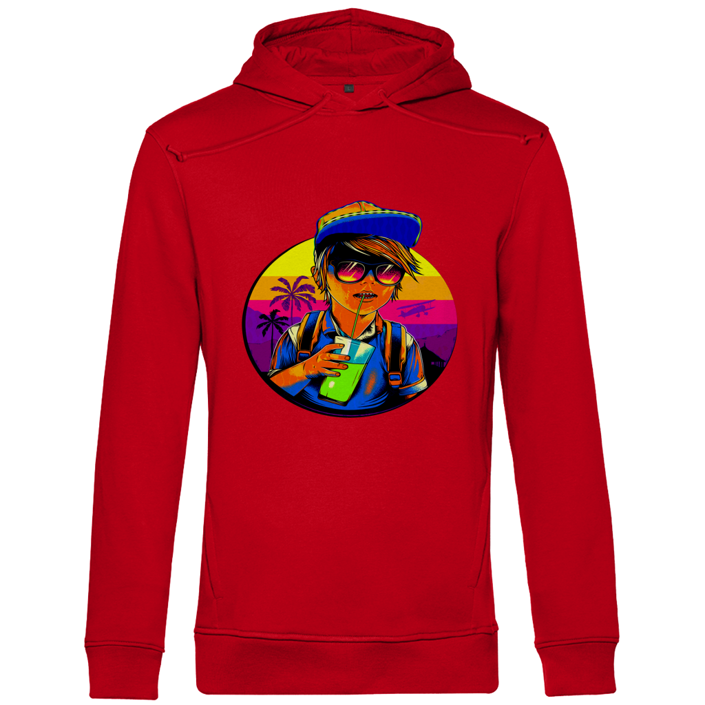Herren Premium Bio Hoodie Boy with drink