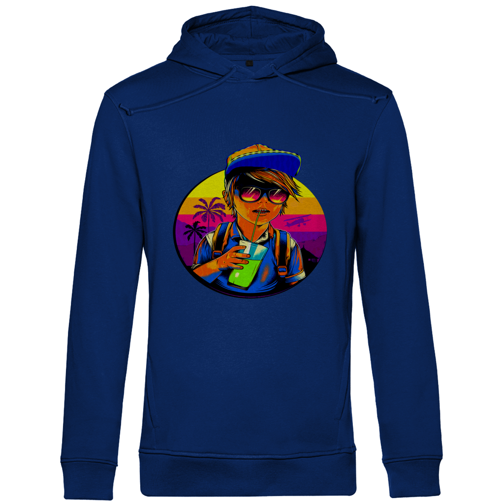 Herren Premium Bio Hoodie Boy with drink