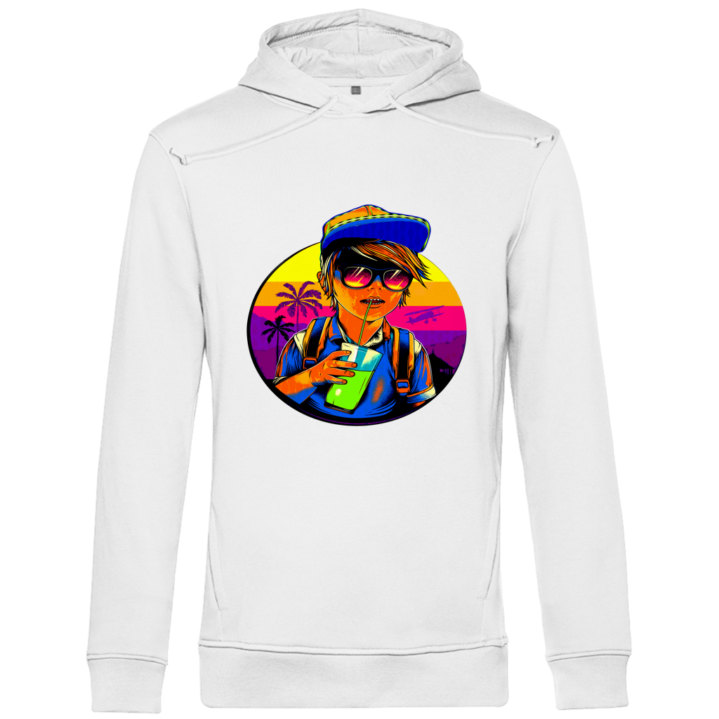 Herren Premium Bio Hoodie Boy with drink