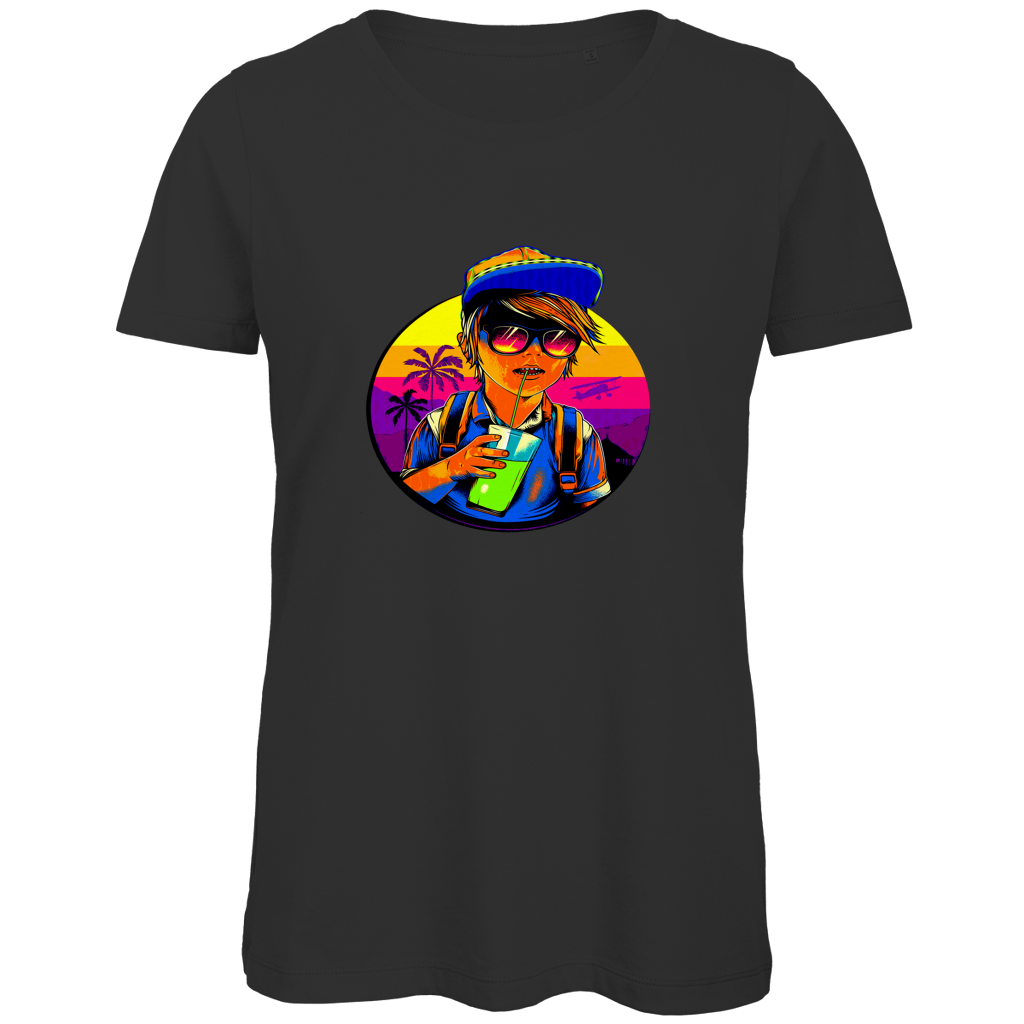 Damen Premium Bio T-Shirt Boy with drink