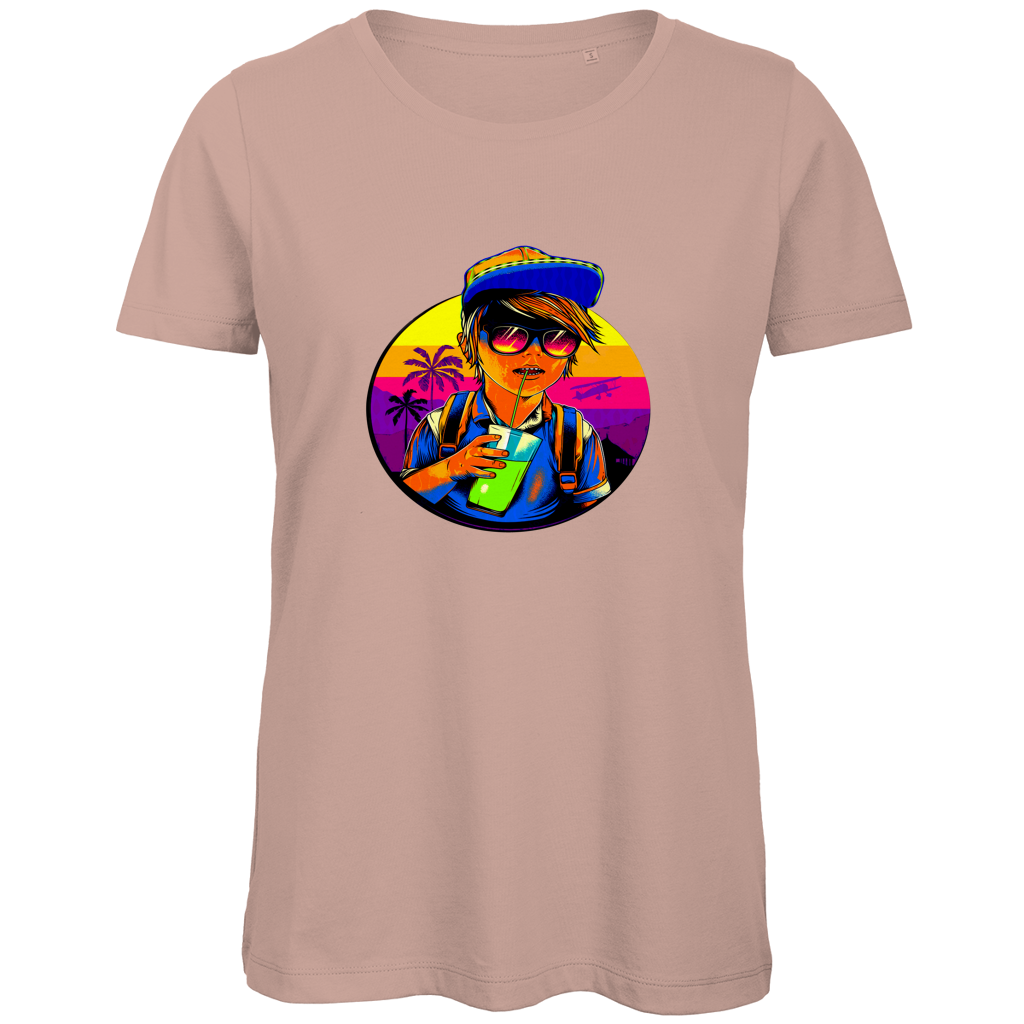 Damen Premium Bio T-Shirt Boy with drink
