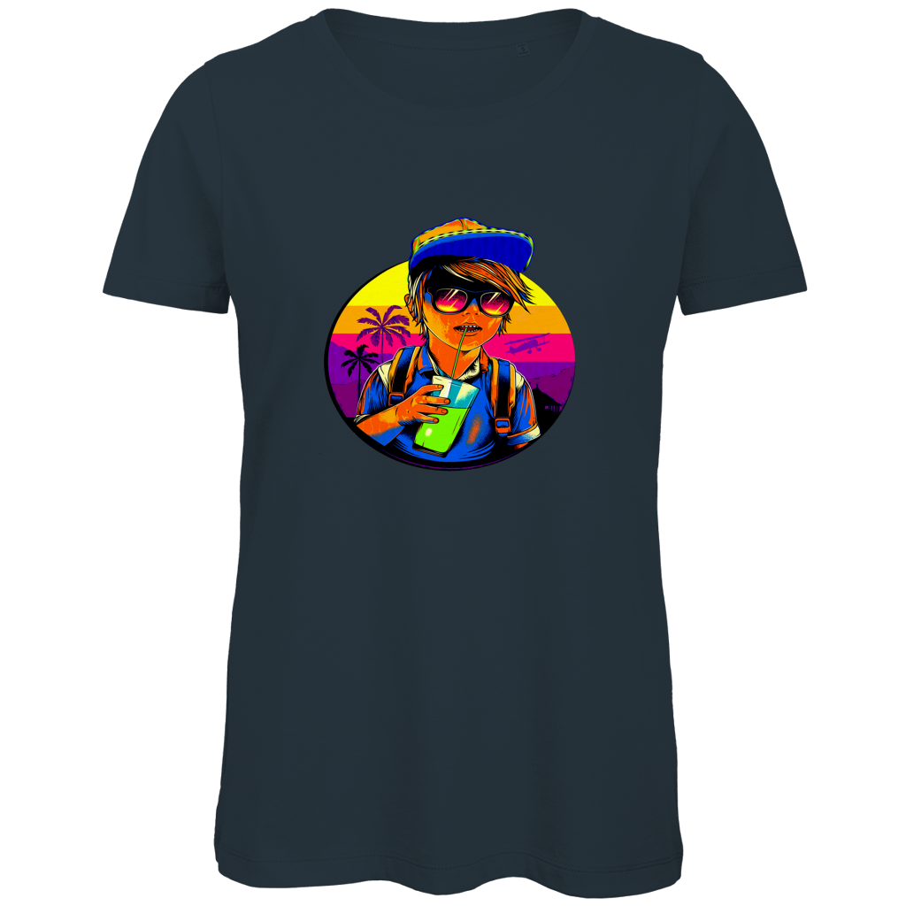 Damen Premium Bio T-Shirt Boy with drink