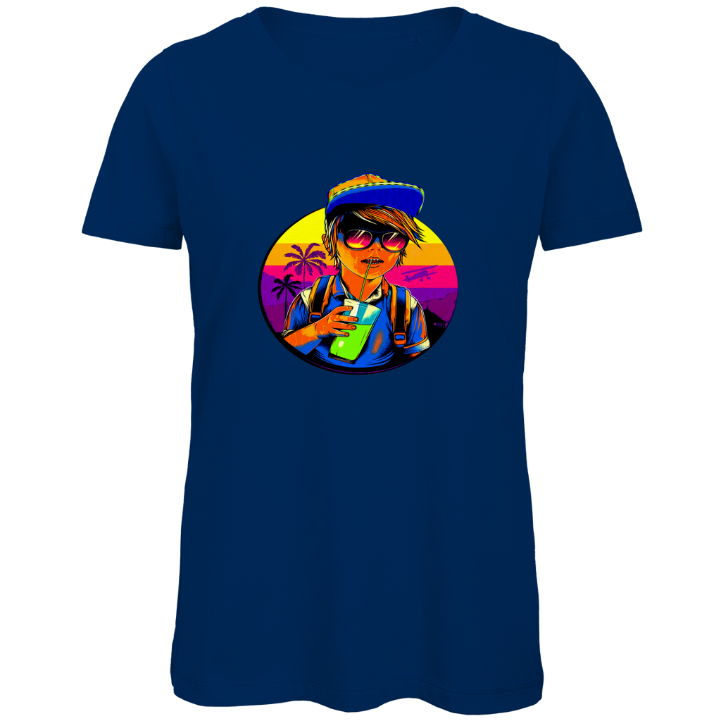 Damen Premium Bio T-Shirt Boy with drink