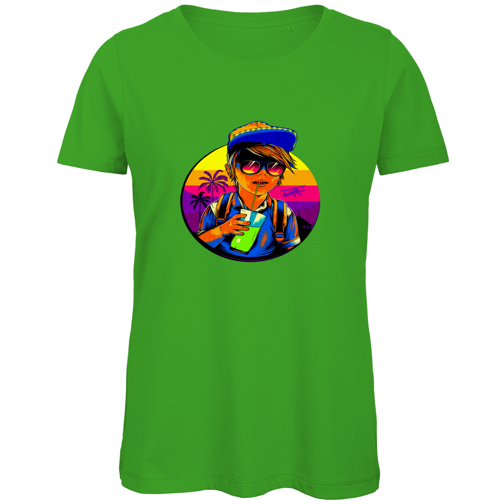 Damen Premium Bio T-Shirt Boy with drink