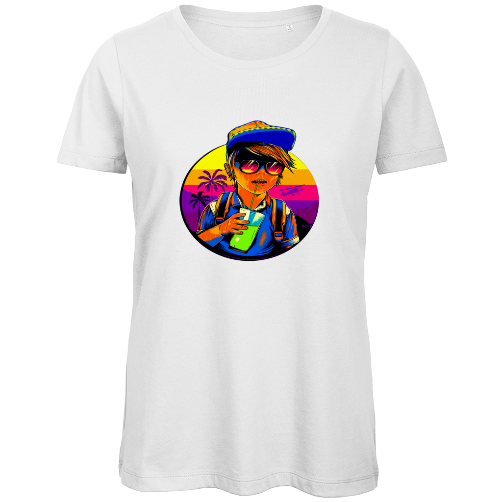 Damen Premium Bio T-Shirt Boy with drink