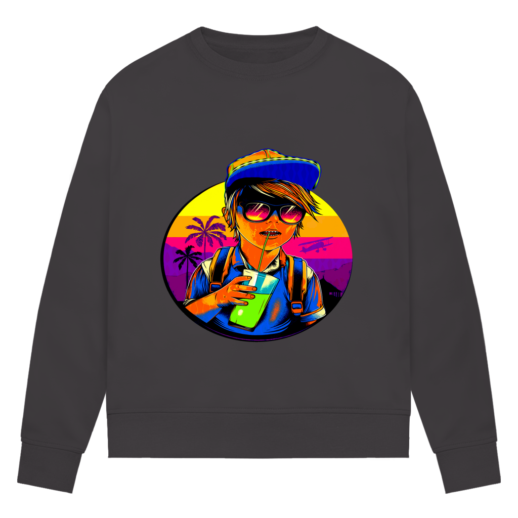Damen Premium Bio Sweatshirt Boy with drink