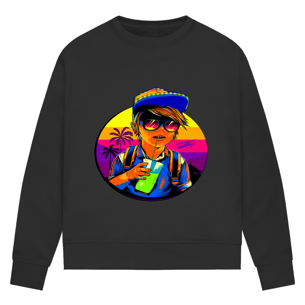 Damen Premium Bio Sweatshirt Boy with drink