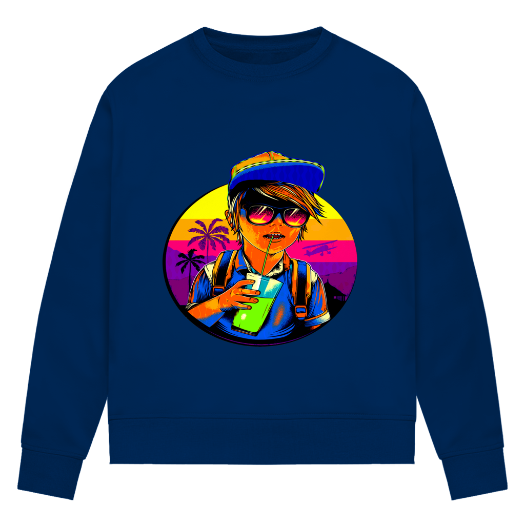 Damen Premium Bio Sweatshirt Boy with drink