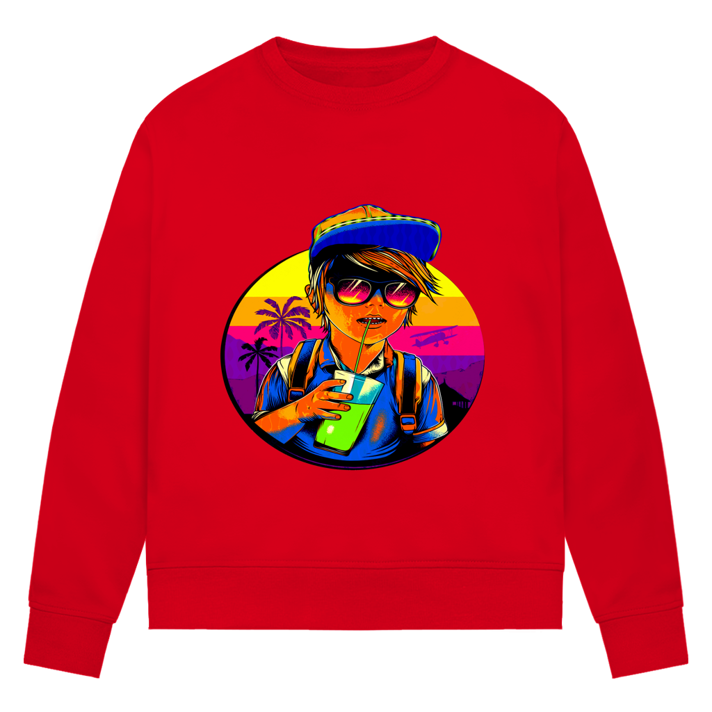 Damen Premium Bio Sweatshirt Boy with drink