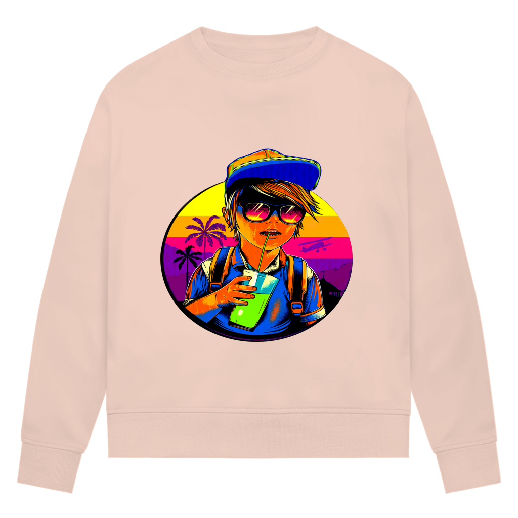 Damen Premium Bio Sweatshirt Boy with drink