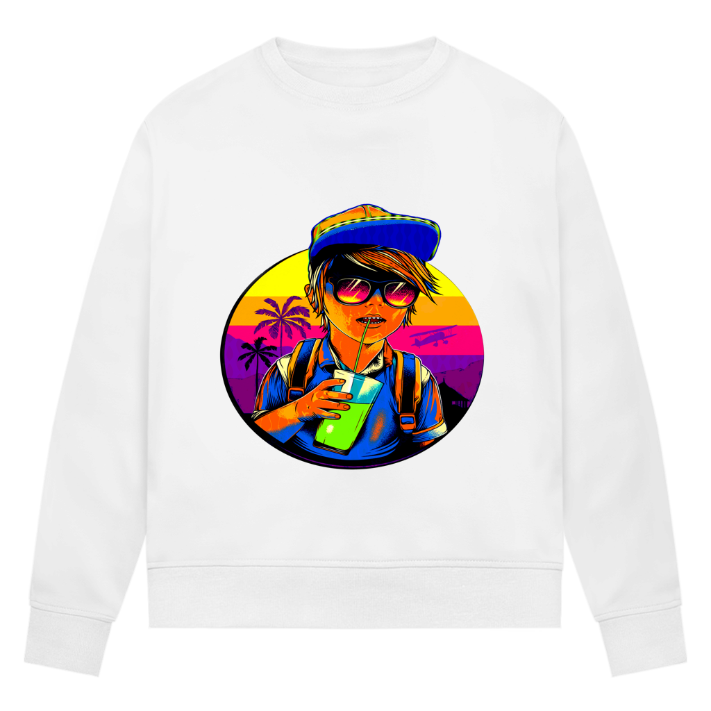 Damen Premium Bio Sweatshirt Boy with drink
