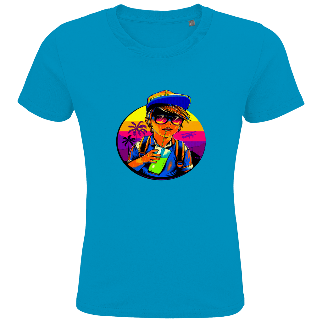 Kids Premium Bio T-Shirt Boy with drink