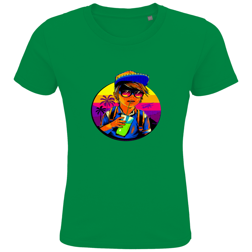 Kids Premium Bio T-Shirt Boy with drink