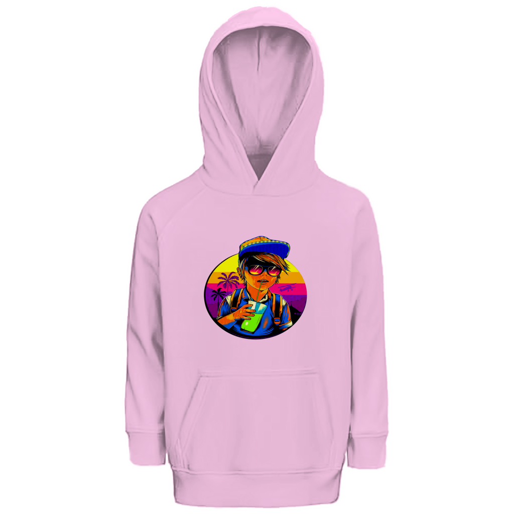 Kinder Premium Bio Hoodie Boy with drink