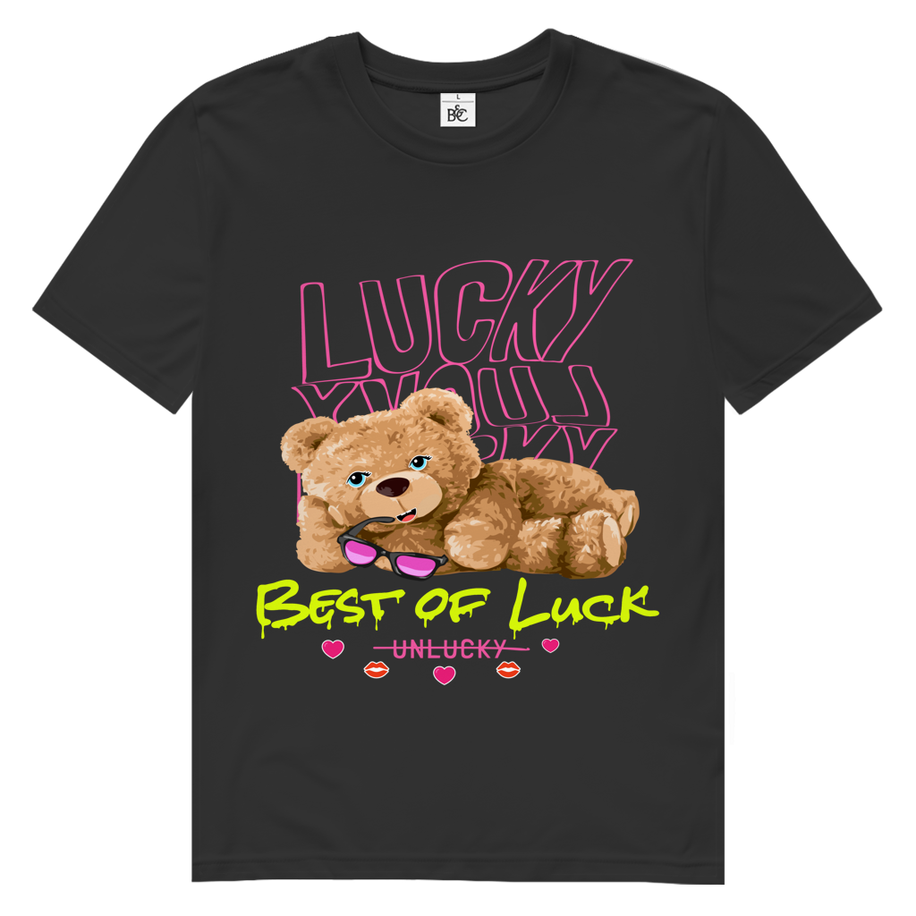 Herren Premium Bio T-Shirt Bear Lucky