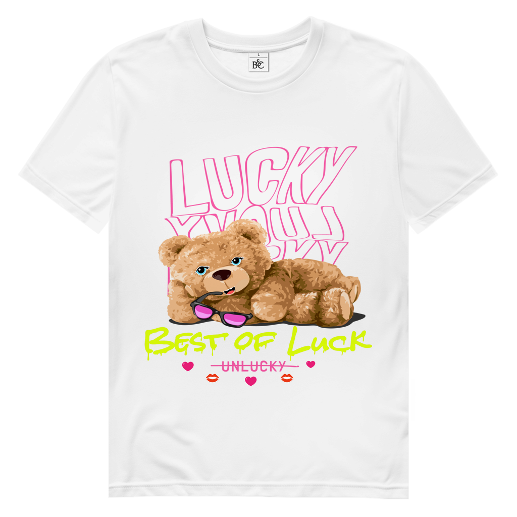 Herren Premium Bio T-Shirt Bear Lucky