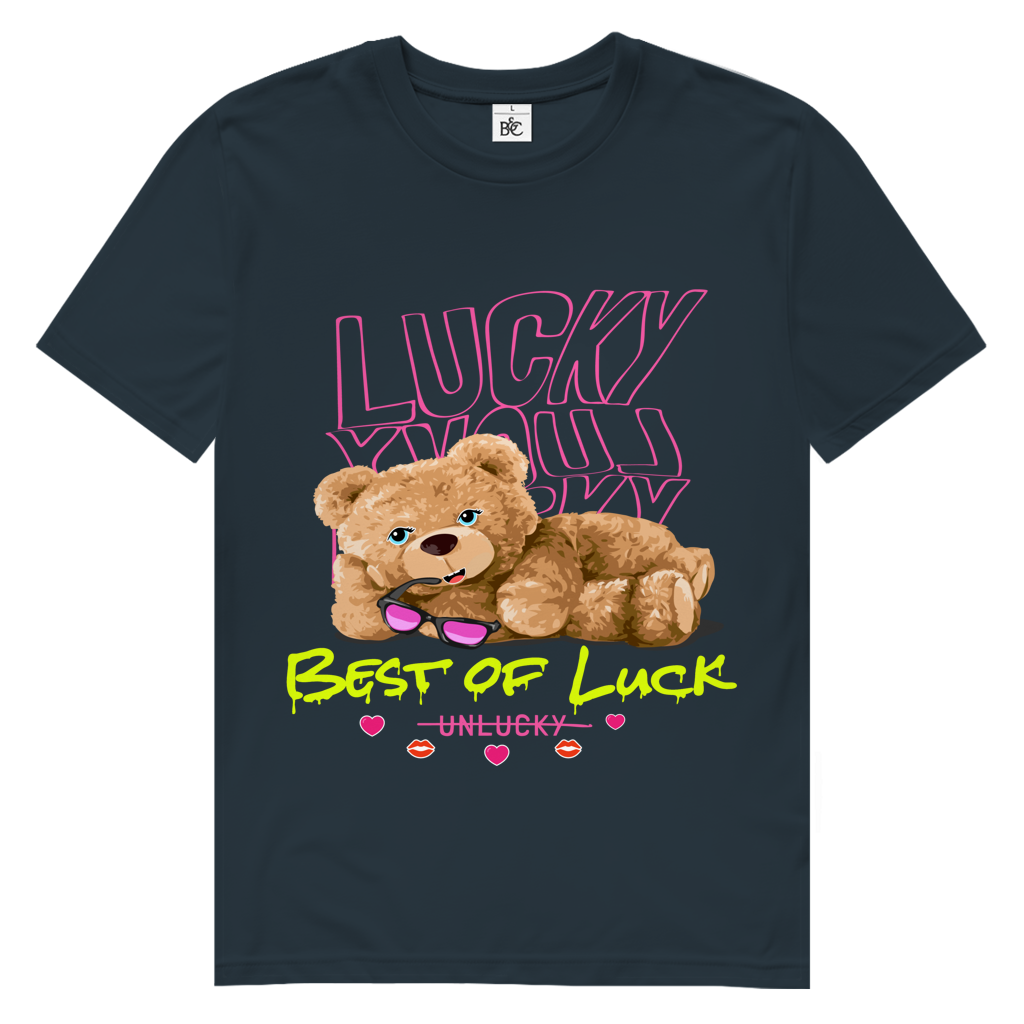 Herren Premium Bio T-Shirt Bear Lucky