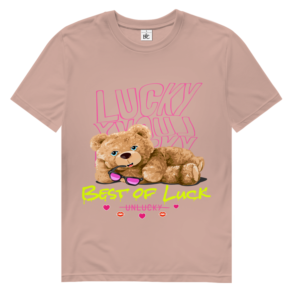 Herren Premium Bio T-Shirt Bear Lucky