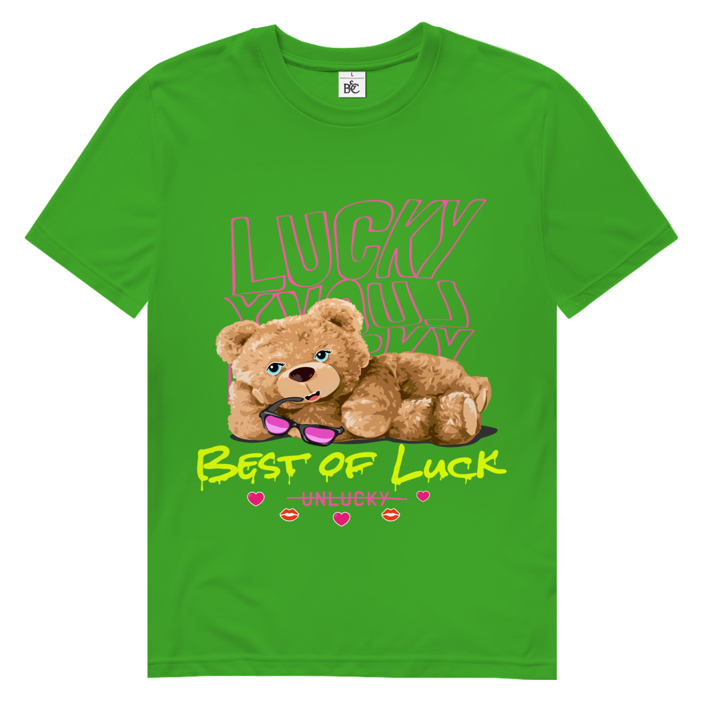 Herren Premium Bio T-Shirt Bear Lucky