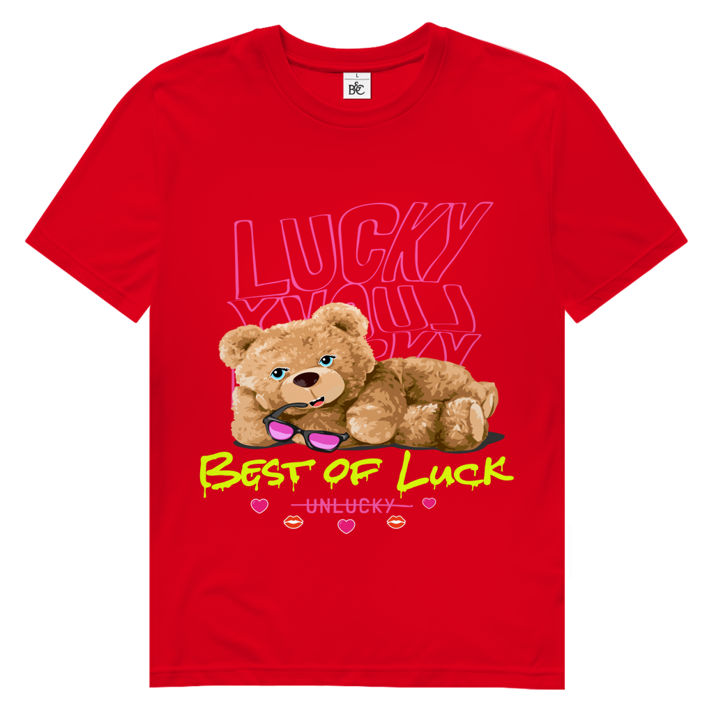 Herren Premium Bio T-Shirt Bear Lucky
