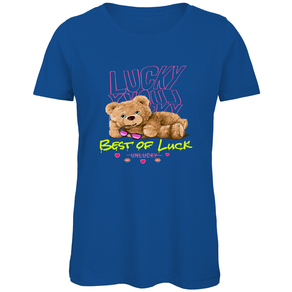 Damen Premium Bio T-Shirt Bear Lucky