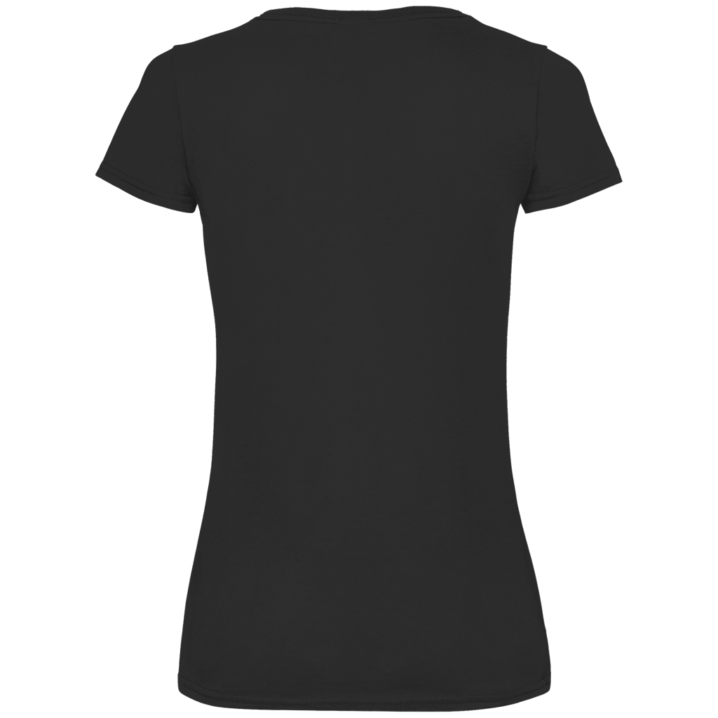 Damen Premium Bio V-Neck T-Shirt Bear Lucky