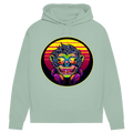 Damen Premium Bio Hoodie Monkey with Sunglasses