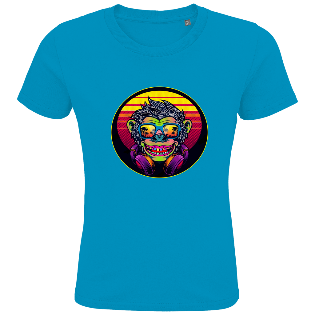 Kids Premium Bio T-Shirt Monkey with Sunglasses