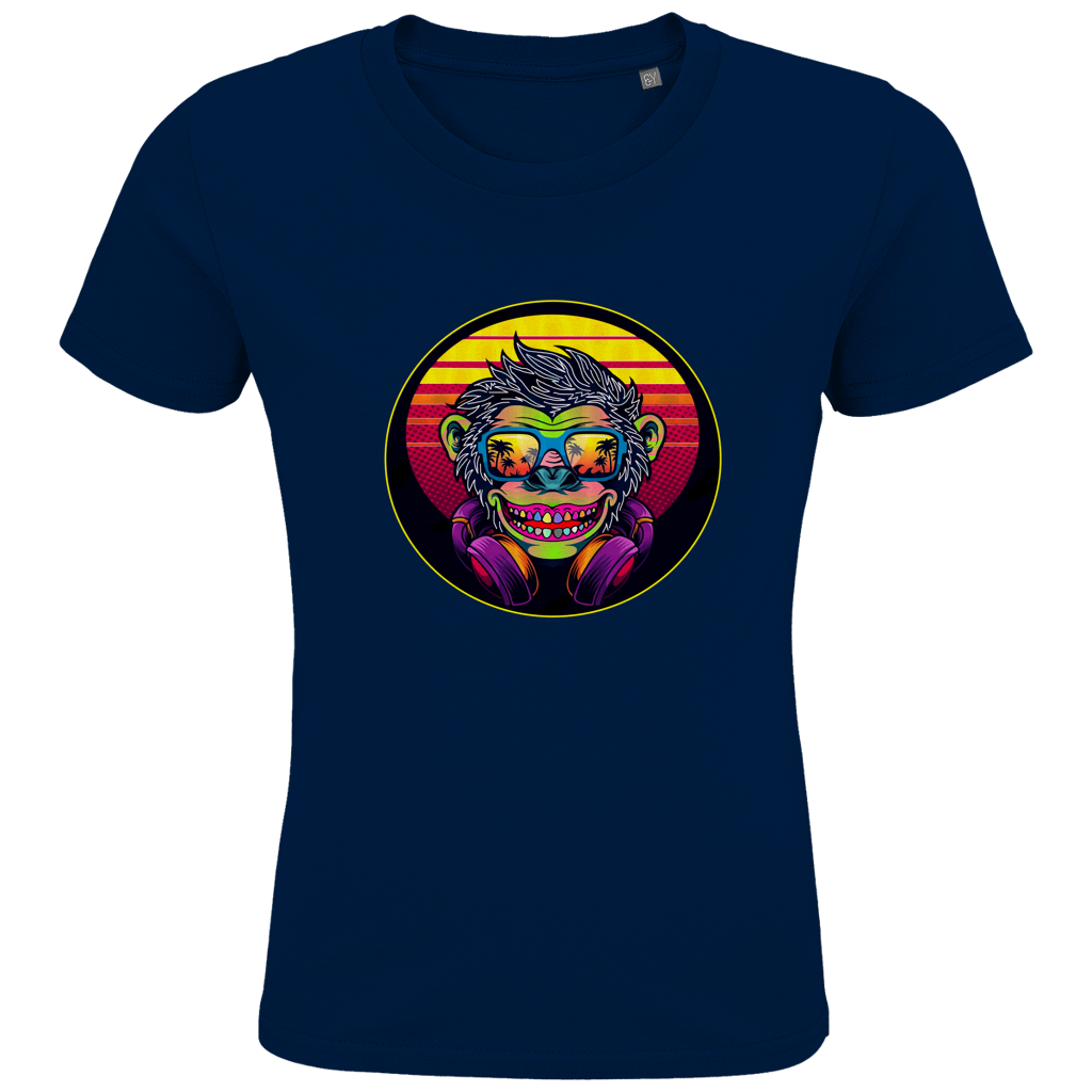 Kids Premium Bio T-Shirt Monkey with Sunglasses