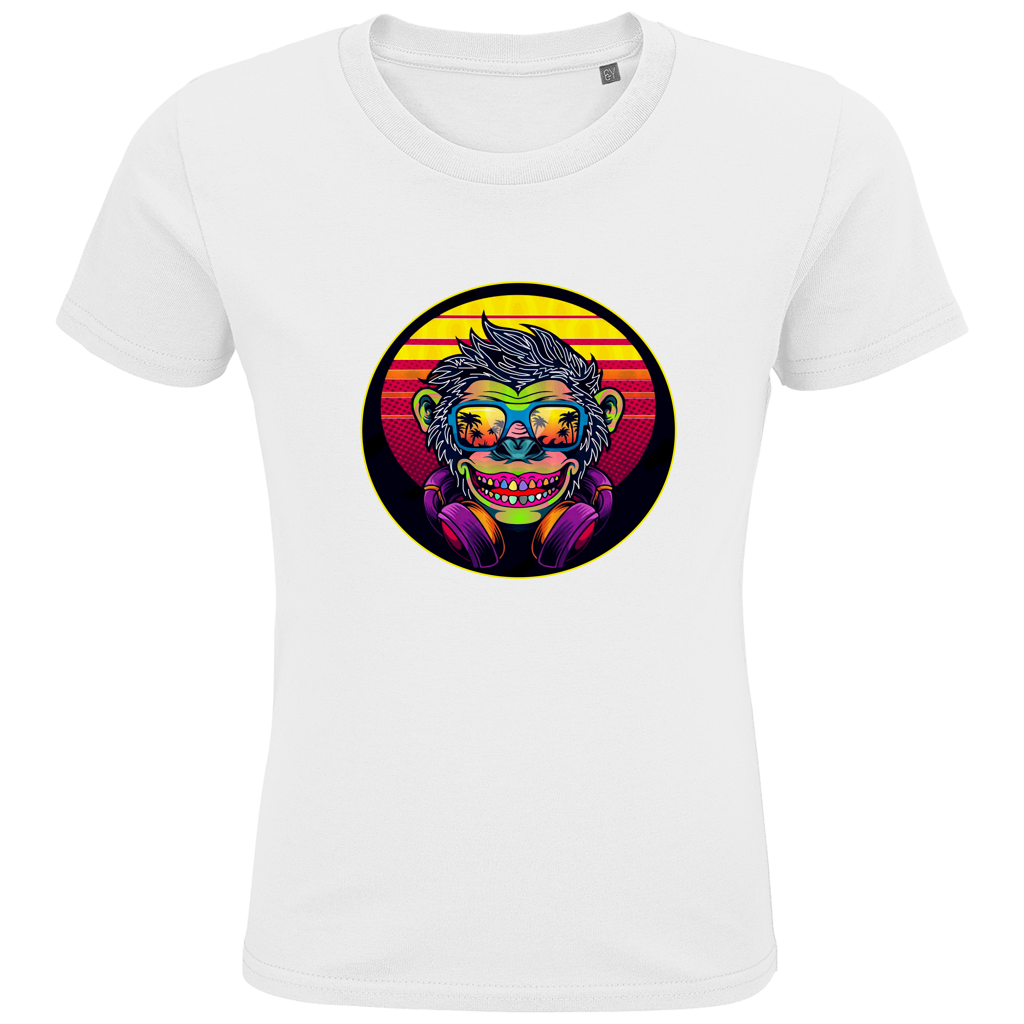 Kids Premium Bio T-Shirt Monkey with Sunglasses