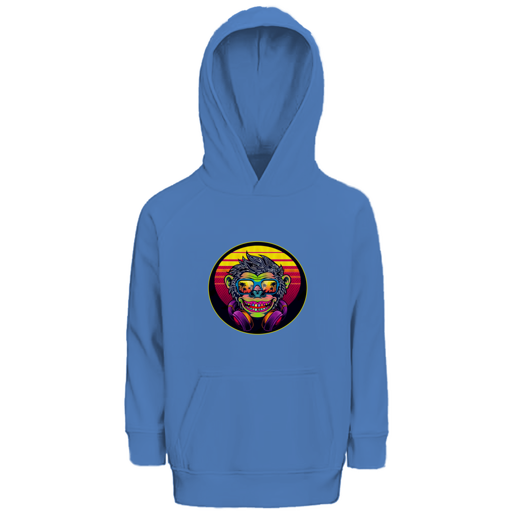 Kinder Premium Bio Hoodie Monkey with Sunglasses