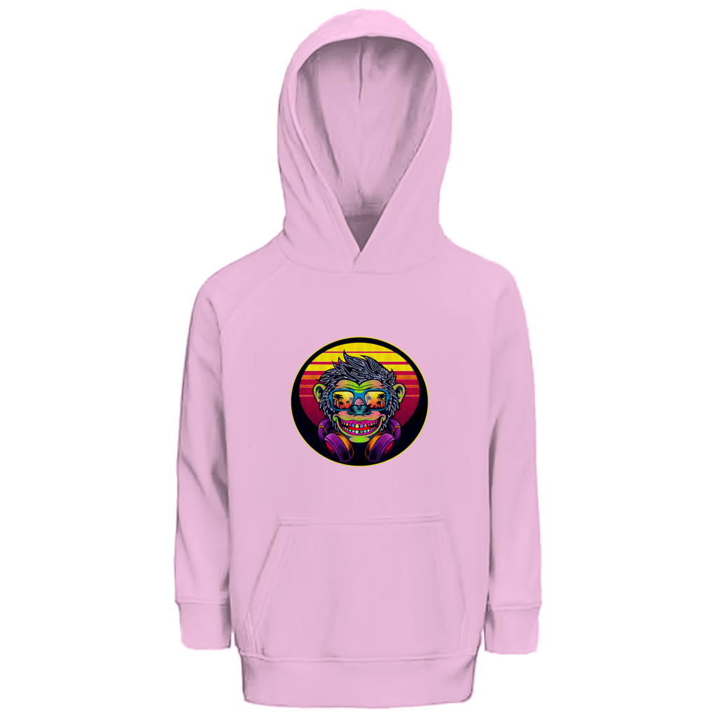 Kinder Premium Bio Hoodie Monkey with Sunglasses
