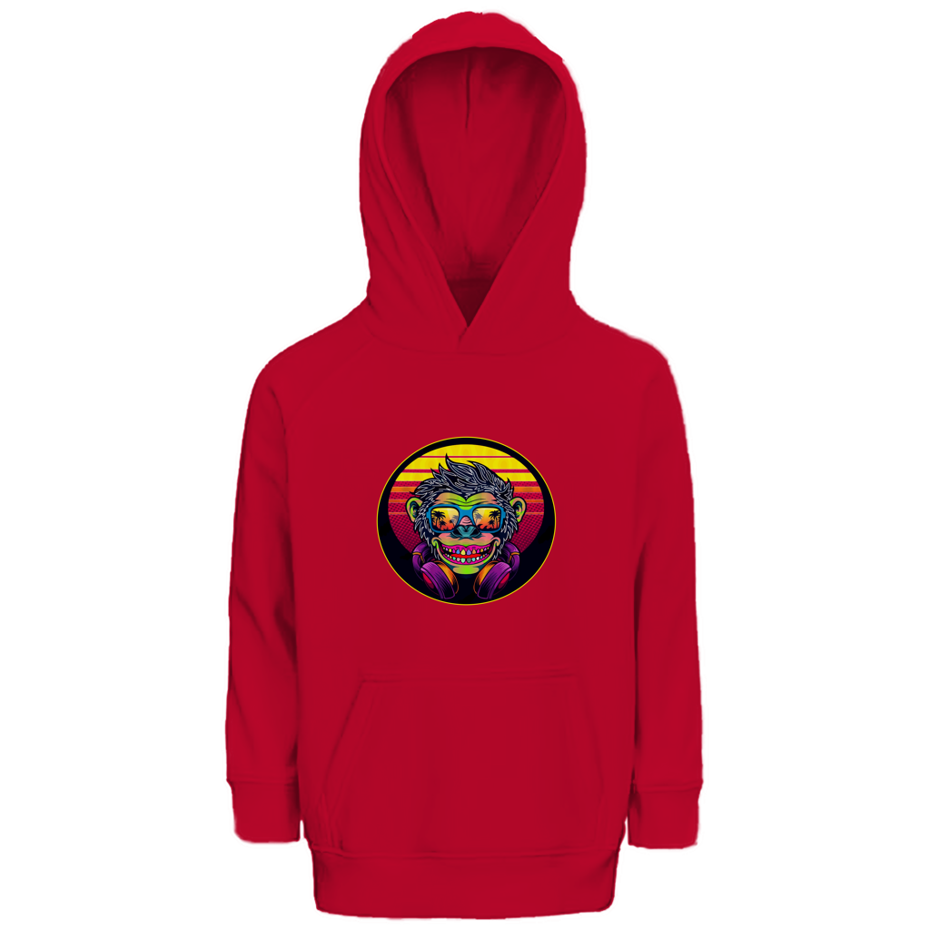Kinder Premium Bio Hoodie Monkey with Sunglasses