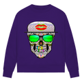 Damen Premium Bio Sweatshirt Totenkopf Superstar