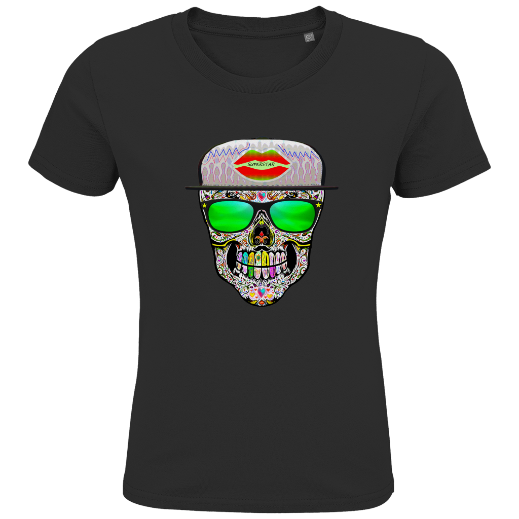 Kids Premium Bio T-Shirt Totenkopf Superstar