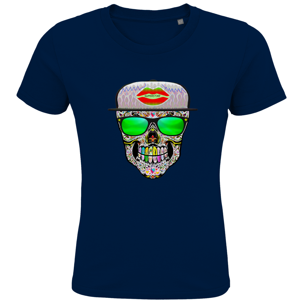 Kids Premium Bio T-Shirt Totenkopf Superstar