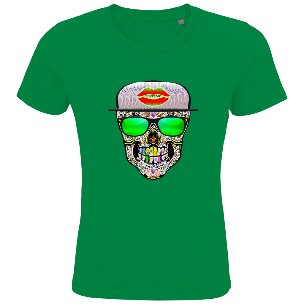 Kids Premium Bio T-Shirt Totenkopf Superstar