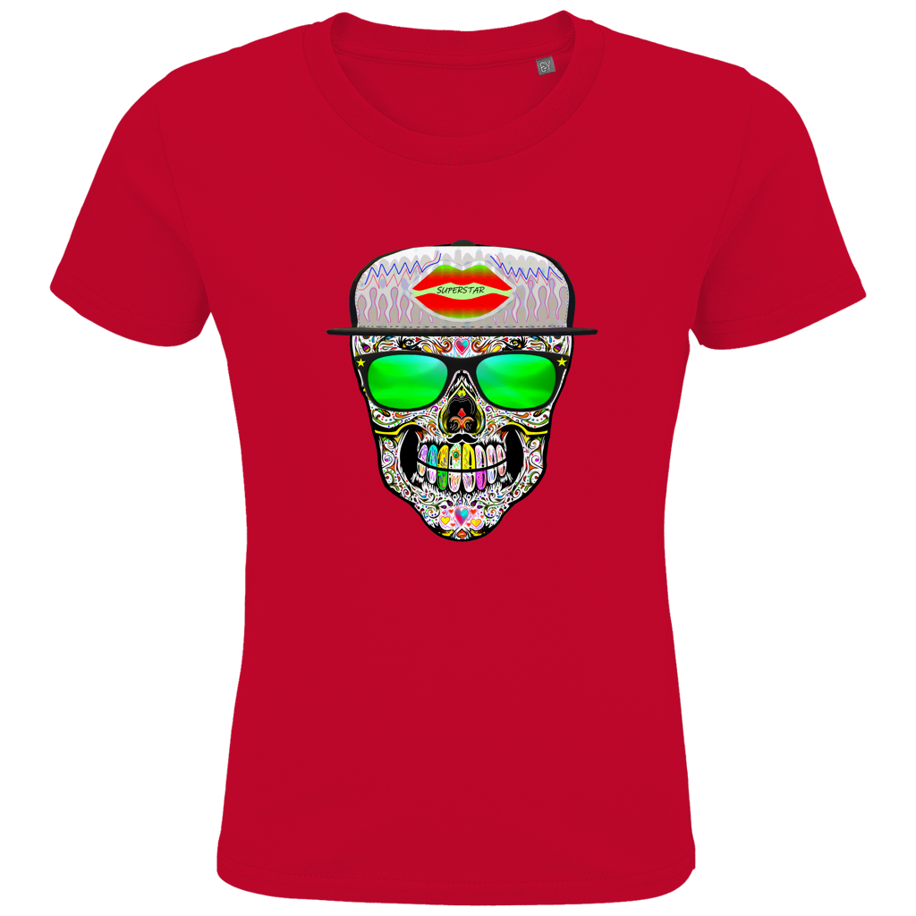 Kids Premium Bio T-Shirt Totenkopf Superstar
