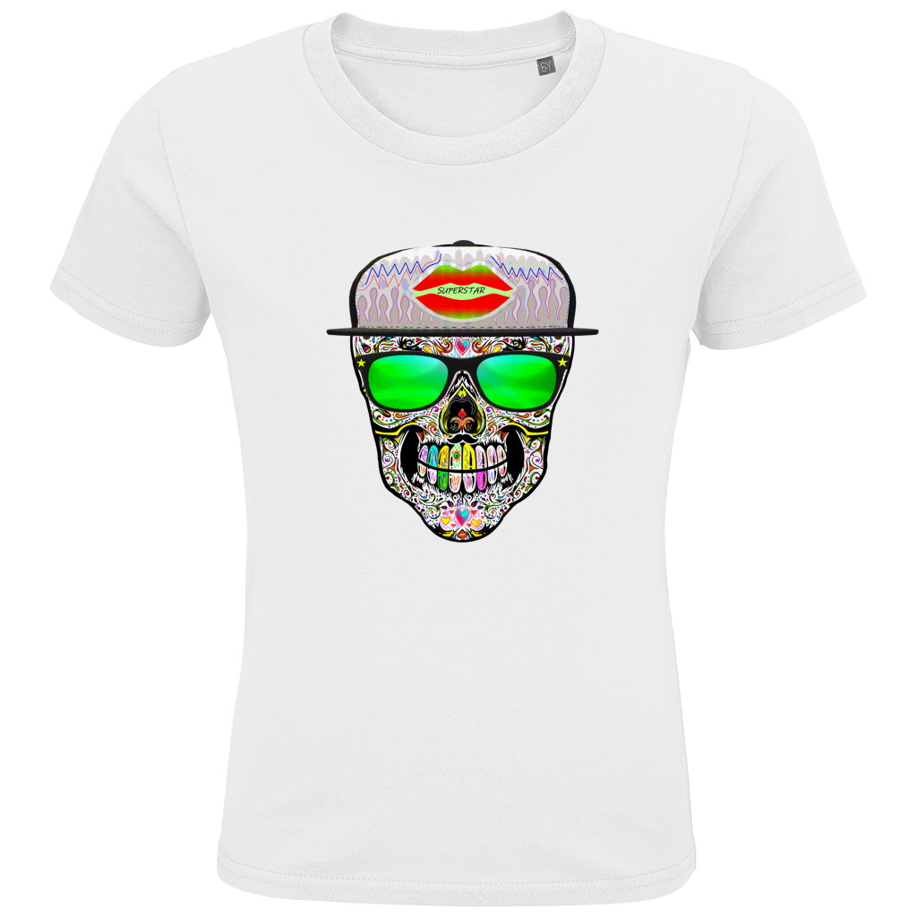 Kids Premium Bio T-Shirt Totenkopf Superstar